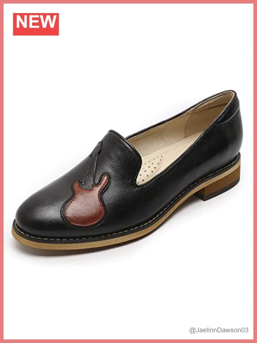 Mona Flying Women's Leather Penny Loafers Slip On Flats Office Work Shoes